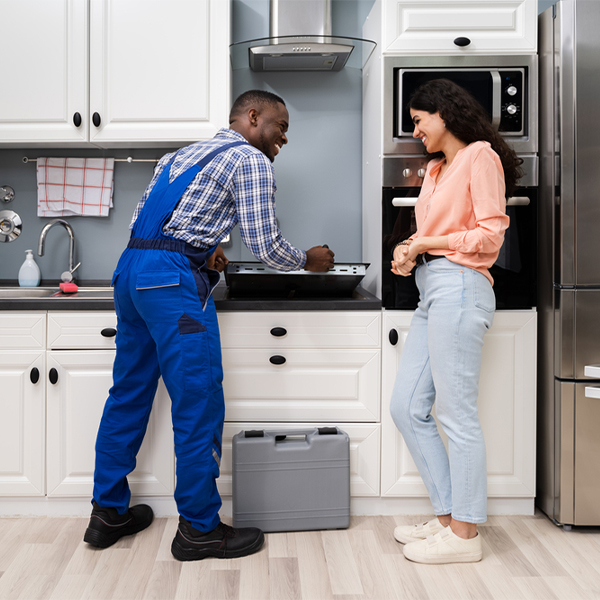 what kind of warranty do you offer on your cooktop repair services in Dryfork WV